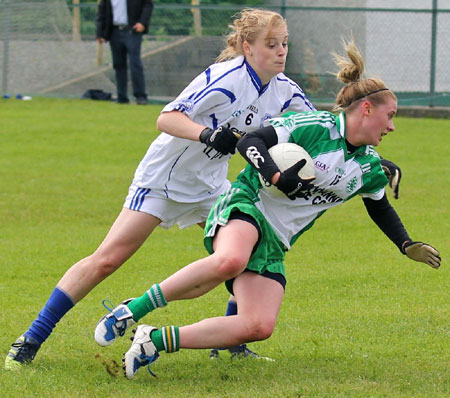 Action from the ladies senior championship match between Aodh Ruadh and Glencar Manorhamilton.