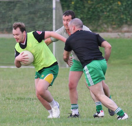 Action from the recreational football.