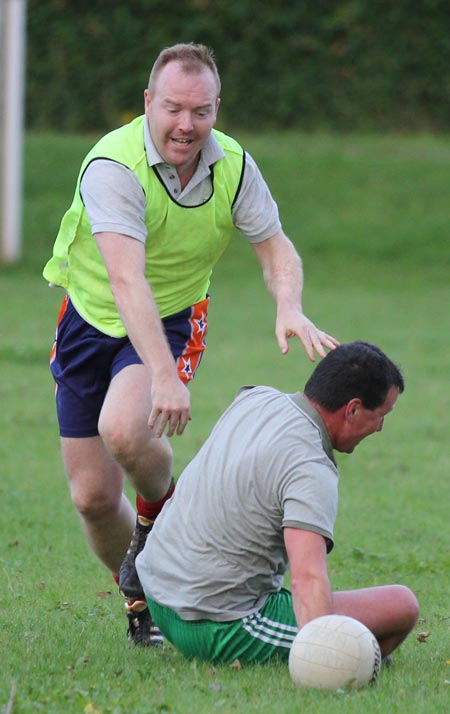 Action from the recreational football.