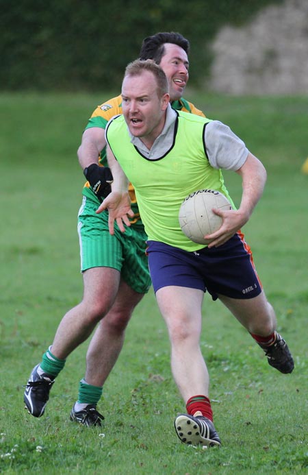 Action from the recreational football.