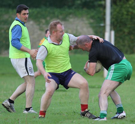 Action from the recreational football.