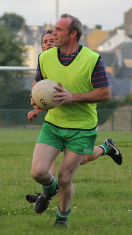 Action from the recreational football.