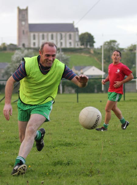 Action from the recreational football.