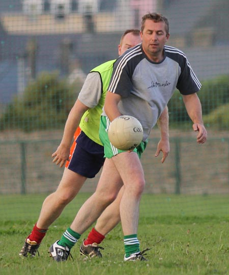 Action from the recreational football.