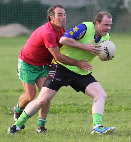 Action from the recreational football.