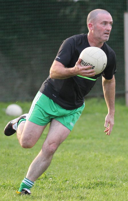 Action from the recreational football.