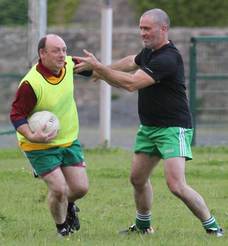 Action from the recreational football.