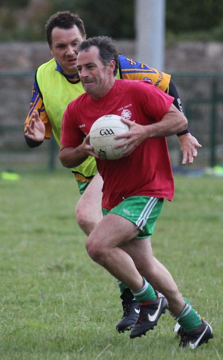 Action from the recreational football.