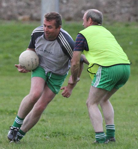 Action from the recreational football.