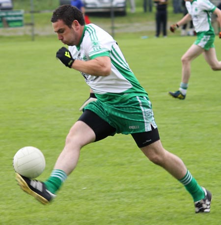 Action from the intermediate championship game between Aodh Ruadh and Buncrana.