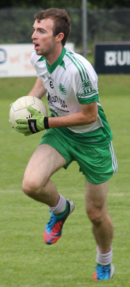 Action from the intermediate championship game between Aodh Ruadh and Buncrana.