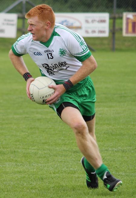 Action from the intermediate championship game between Aodh Ruadh and Buncrana.