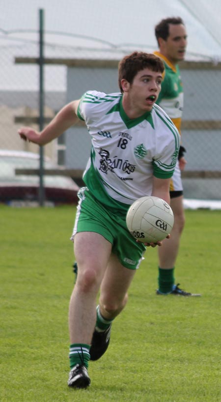 Action from the intermediate championship game between Aodh Ruadh and Buncrana.