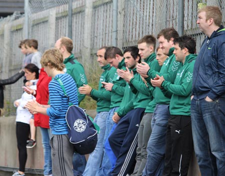 Action from the intermediate championship game between Aodh Ruadh and Buncrana.