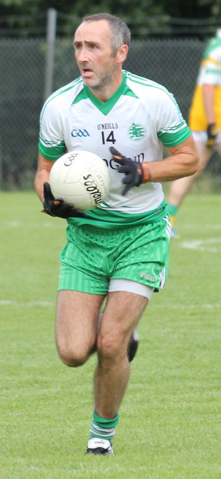 Action from the intermediate reserve championship game between Aodh Ruadh and Buncrana.