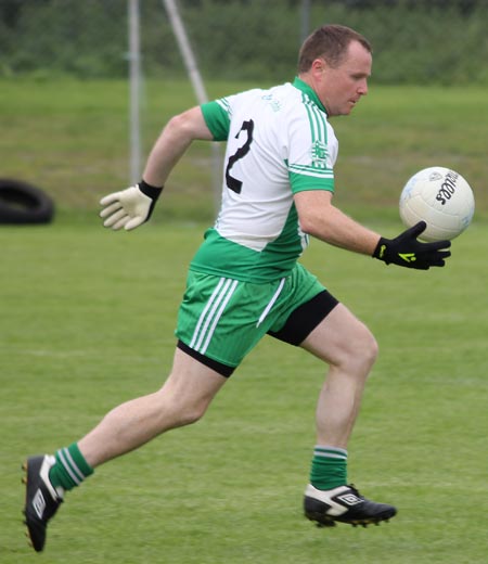 Action from the intermediate reserve championship game between Aodh Ruadh and Buncrana.