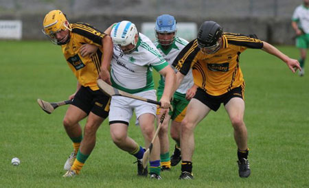 Action from the senior clash between Aodh Ruadh and Saint Eunan's.