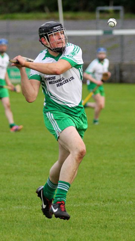 Action from the senior clash between Aodh Ruadh and Saint Eunan's.