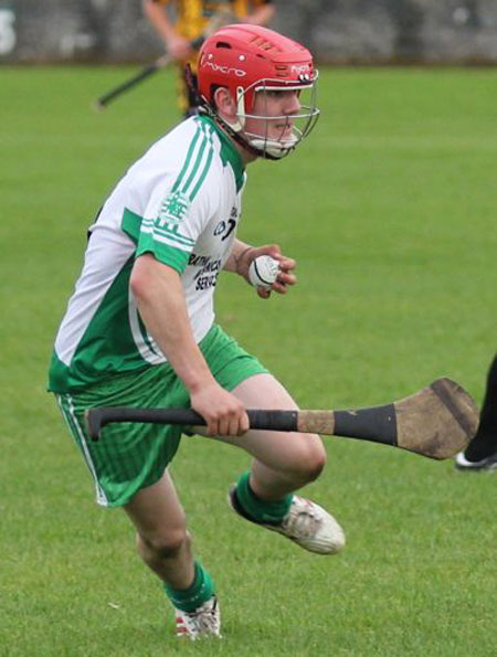 Action from the senior clash between Aodh Ruadh and Saint Eunan's.