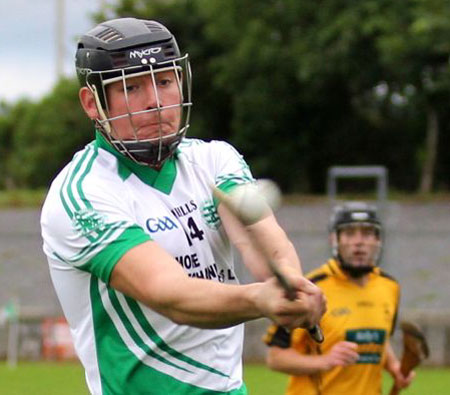 Action from the senior clash between Aodh Ruadh and Saint Eunan's.