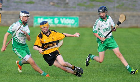 Action from the under 16 clash between Aodh Ruadh and Saint Eunan's.