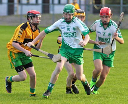 Action from the under 16 clash between Aodh Ruadh and Saint Eunan's.