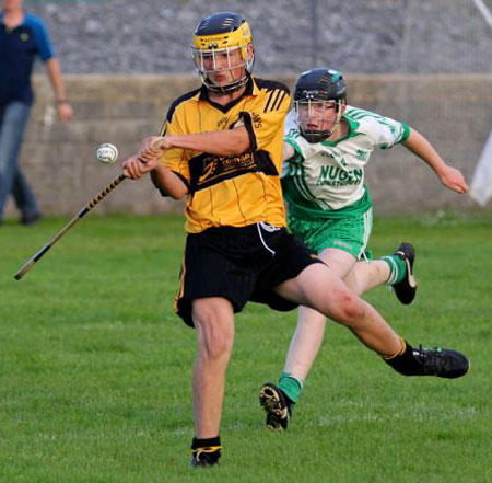 Action from the under 16 clash between Aodh Ruadh and Saint Eunan's.