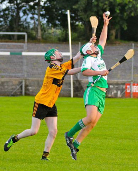 Action from the under 16 clash between Aodh Ruadh and Saint Eunan's.