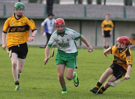 Action from the under 16 clash between Aodh Ruadh and Saint Eunan's.