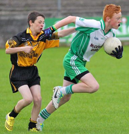 Action from the under 13 league game between Aodh Ruadh and Bundoran.