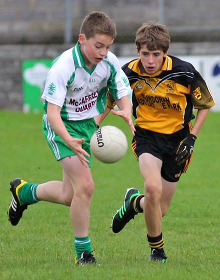 Action from the under 13 league game between Aodh Ruadh and Bundoran.