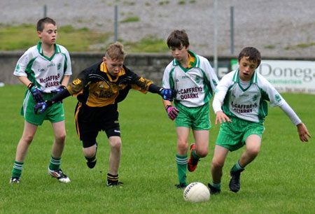 Action from the under 13 league game between Aodh Ruadh and Bundoran.
