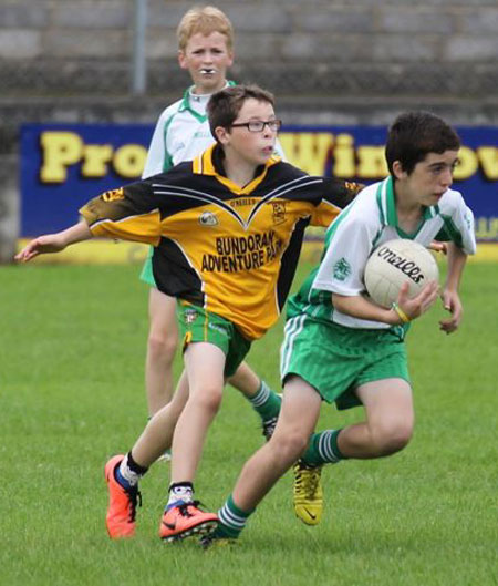 Action from the under 13 league game between Aodh Ruadh and Bundoran.