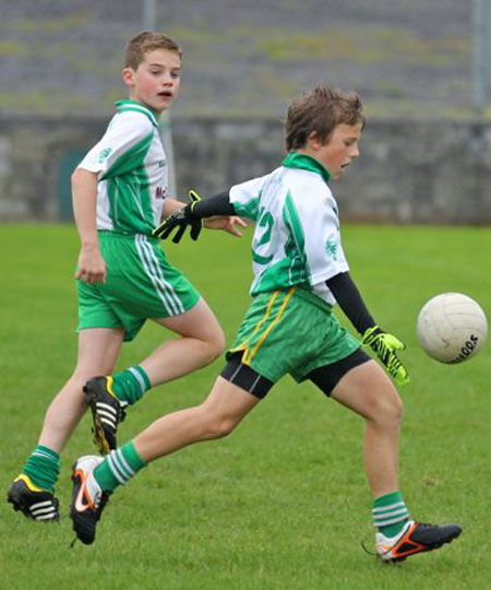 Action from the under 13 league game between Aodh Ruadh and Bundoran.