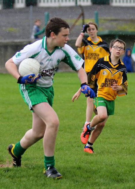 Action from the under 13 league game between Aodh Ruadh and Bundoran.