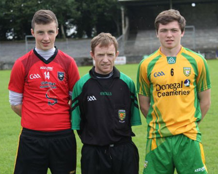 Action from the under 16 clash between Donegal and Sligo.