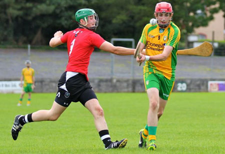 Action from the under 16 clash between Donegal and Sligo.