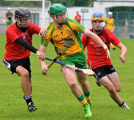 Action from the under 16 clash between Donegal and Sligo.