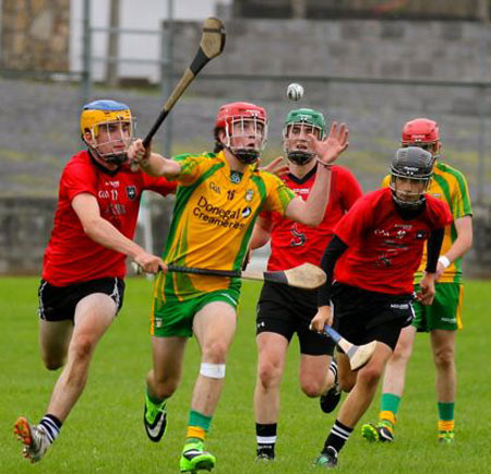 Action from the under 16 clash between Donegal and Sligo.