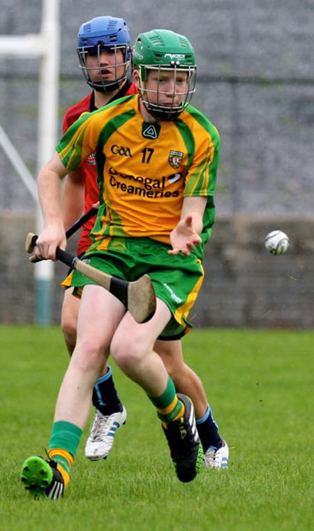 Action from the under 16 clash between Donegal and Sligo.