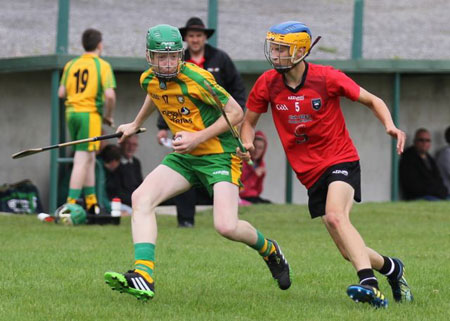 Action from the under 16 clash between Donegal and Sligo.