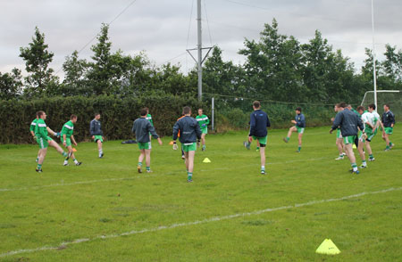 Action from the under 21 B Championship game between Aodh Ruadh and Carndonagh.