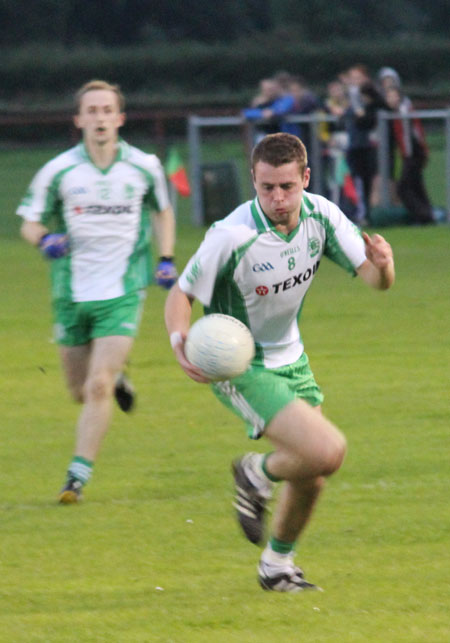 Action from the under 21 B Championship game between Aodh Ruadh and Carndonagh.