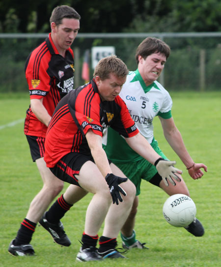 Action from the division three reserve league game between Aodh Ruadh and Red Hugh's.