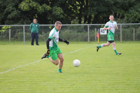 Action from the division three reserve league game between Aodh Ruadh and Red Hugh's.