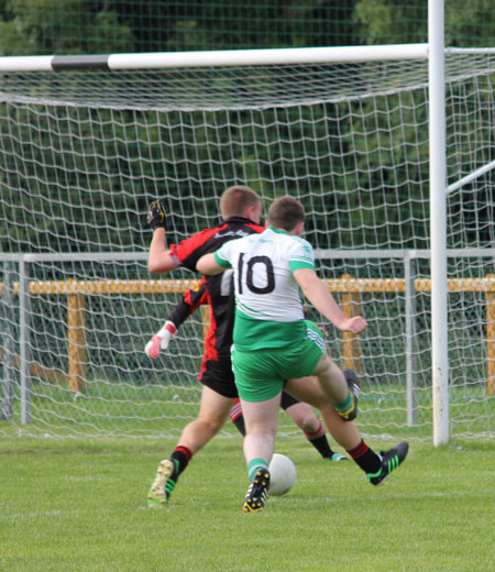 Action from the division three reserve league game between Aodh Ruadh and Red Hugh's.