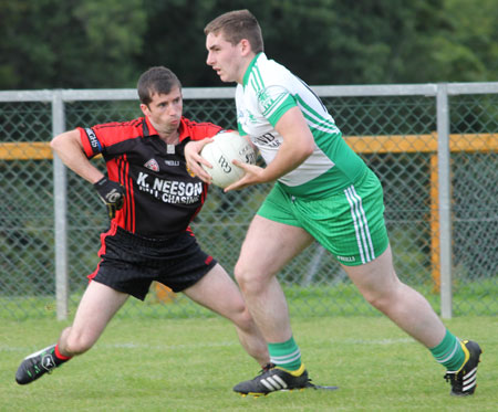 Action from the division three reserve league game between Aodh Ruadh and Red Hugh's.