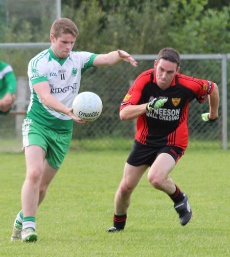 Action from the division three reserve league game between Aodh Ruadh and Red Hugh's.