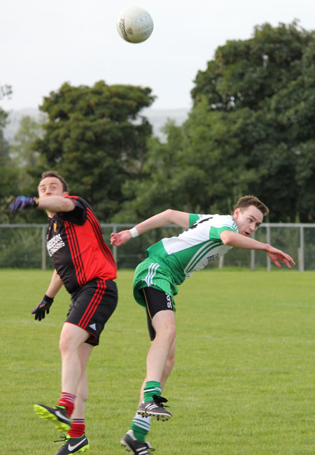 Action from the division three reserve league game between Aodh Ruadh and Red Hugh's.