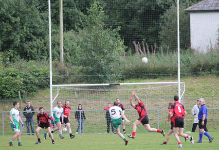 Action from the division three league game between Aodh Ruadh and Red Hugh's.